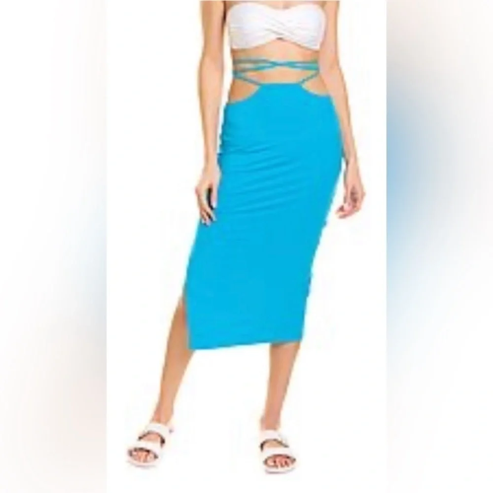 WeWoreWhat Cut out Midi Skirt